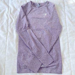 💜Gymshark Vital Seamless Long Sleeve// Purple Marl💜